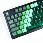 Malachite Green 119+35 Keys PBT+PC Clear Cherry Profile Keycaps Set for MX Keyboard